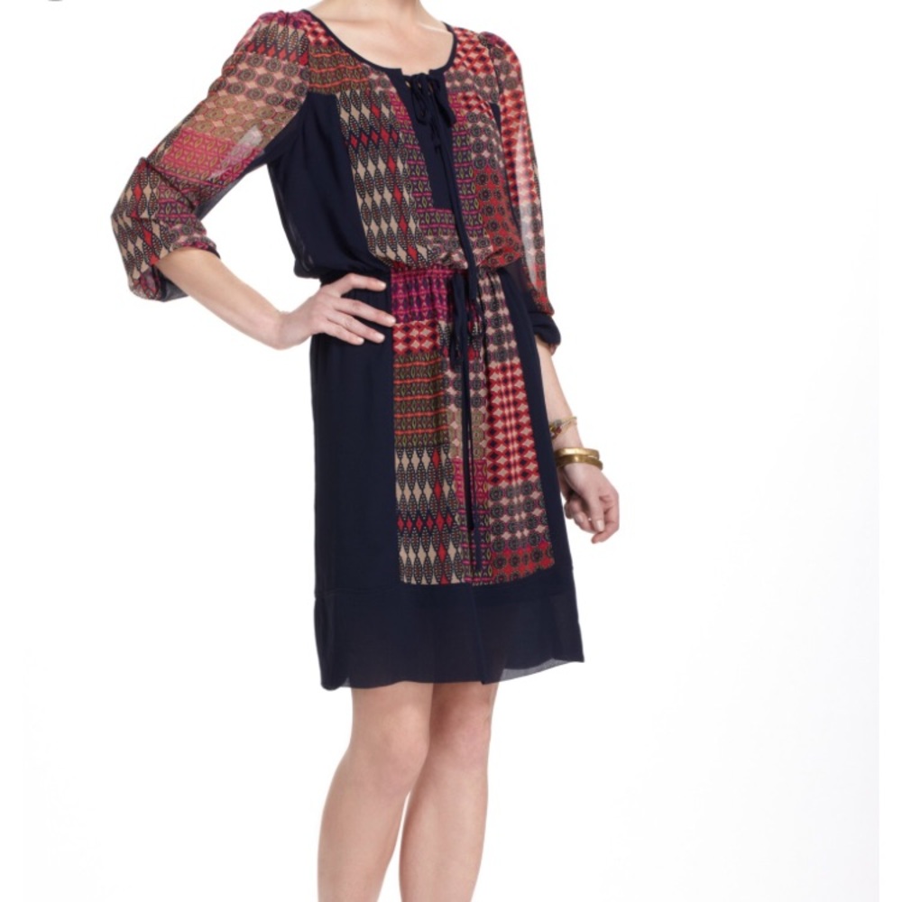 Anthropologie Maeve Rosalie Peasant Dress sz XS